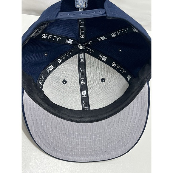 Memphis Grizzlies New Era 9FIFTY Adjustable Snapback Hat Cap Navy Logo - Picture 12 of 13